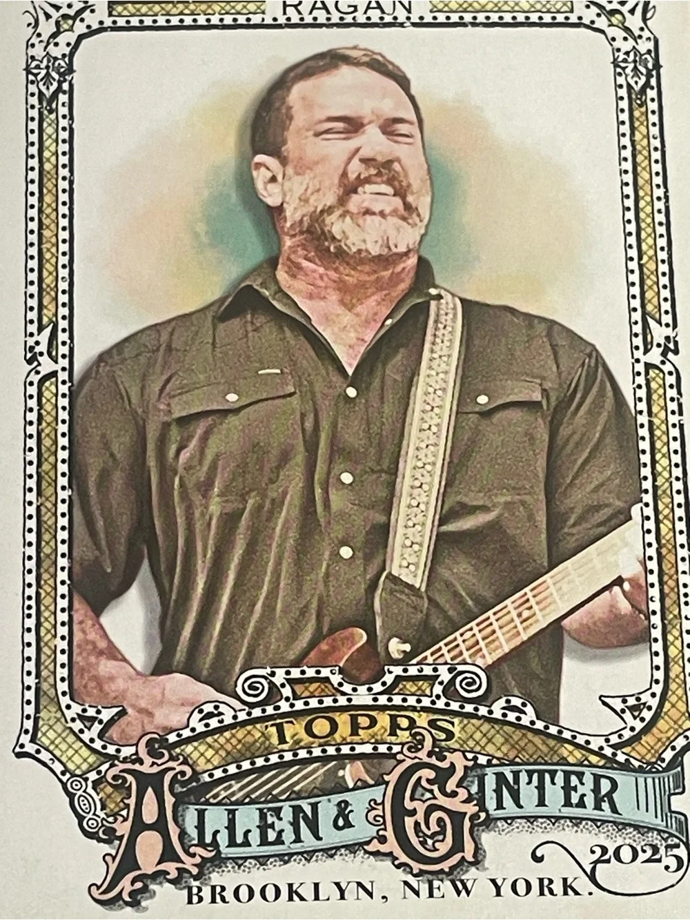2025 Topps Allen & Ginter Chuck Ragan Musician #279 Hot Water Music Base Card